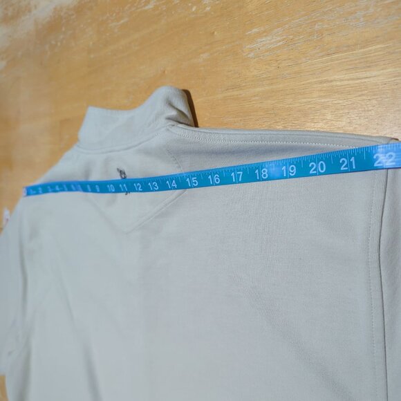Ashworth TexAgs Light Beige Quarter Zip Pullover long sleeve Sweatshirt 2XL‎ - Picture 10 of 14
